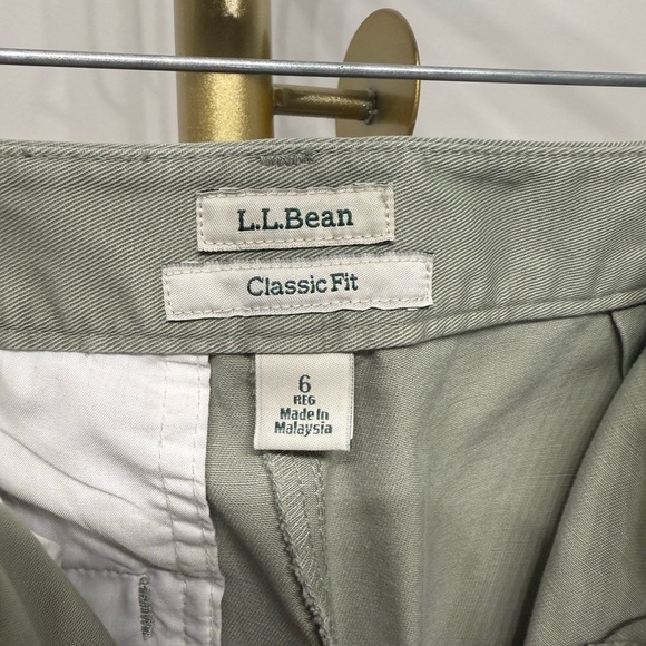 L.L. Bean Size 6 Women's Light Green Boot Cut Pants Straight Leg - Picture 2 of 10